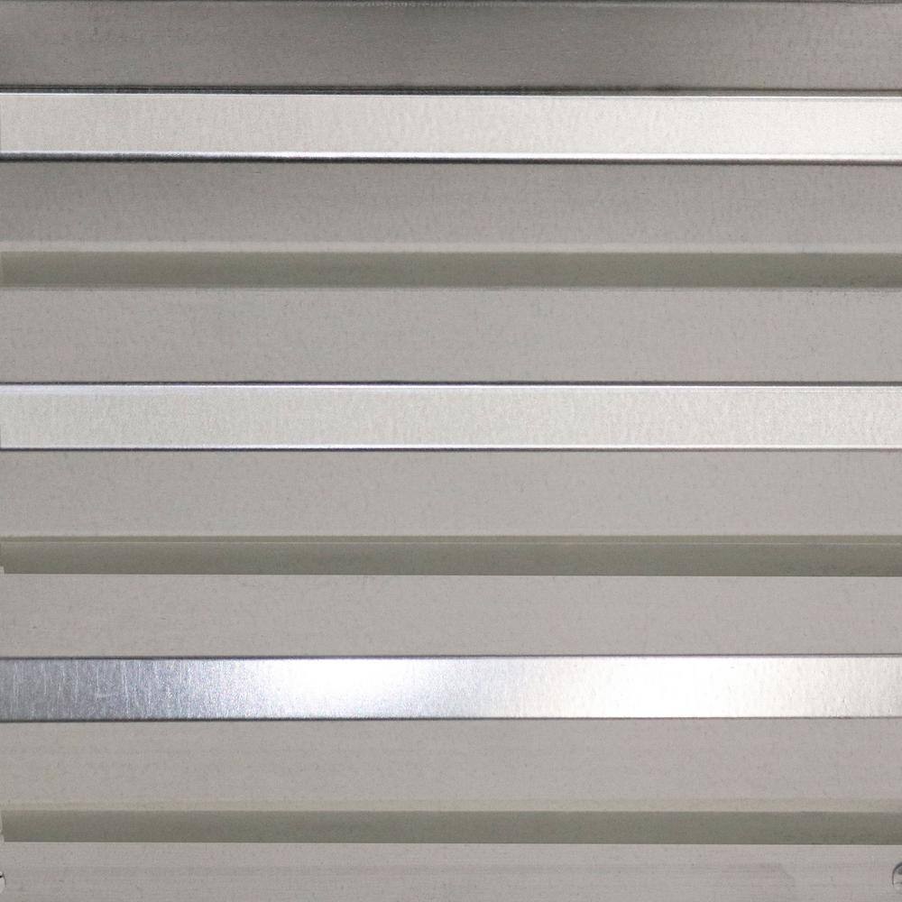 47" Square Silver Galvanized Steel Raised Garden Bed