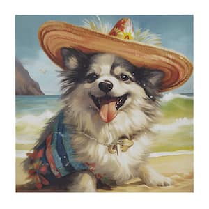 Anky 1-Piece Unframed Art Print 16 in. x 16 in. Chihuahua Canvas Wall Art
