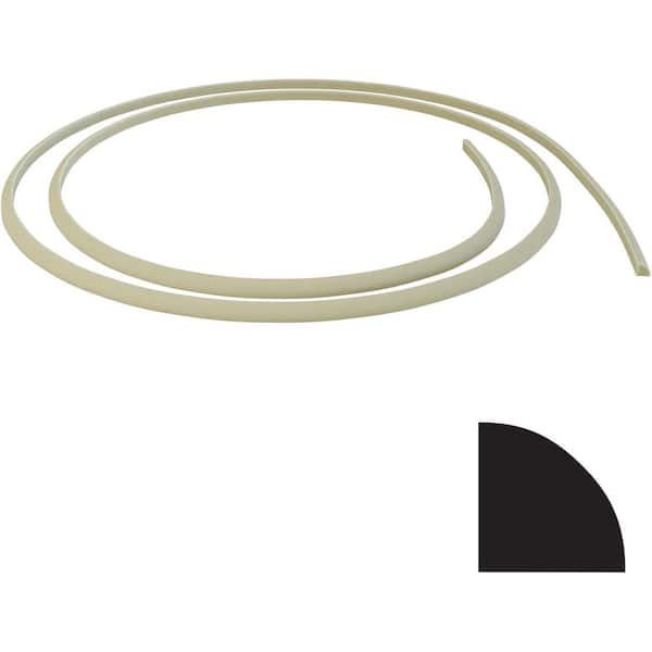 Ekena Millwork 11/16 in. x 144 in. x 11/16 in. Resin Quarter Round Flexible Moulding