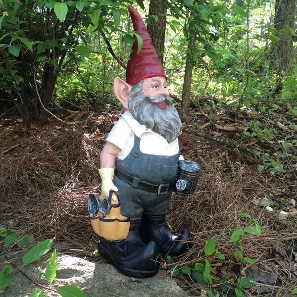 Toad Hollow 21 in. Gardener Gnome Holding Watering Can Collectible