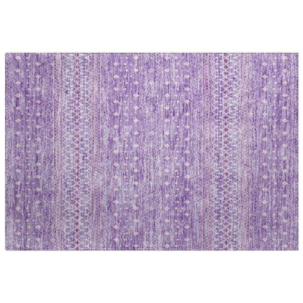 Dream Shag Premium Machine Washable Abstract ADS709 Lavender 3 ft. x 4 ft. Area Rug price history on PriceWatchPro