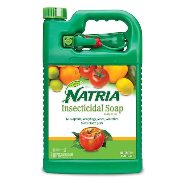 Natria 1 Gal. Ready-to-Use Insecticidal Soap, Insect Killer and Miticide  for Organic Gardening 820042A - The Home Depot