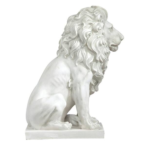 Design Toscano 28 in. H Lion of Florence Sentinel Garden