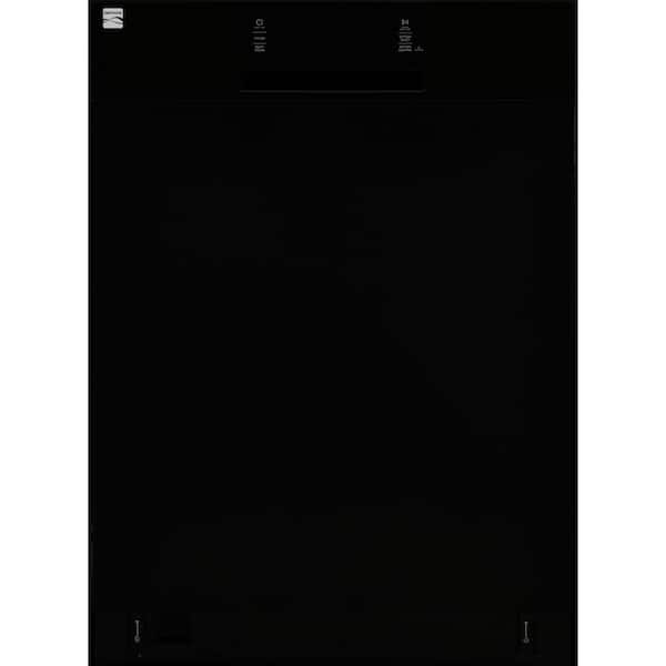 24 in. Front Control Standard Built-In Dishwasher in Black with Smart Dry Plus, 6 Cycles, 51 dBA