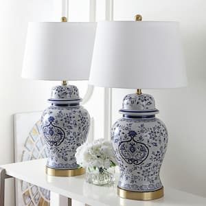 Ariadne 28 in. Blue/White Table Lamp