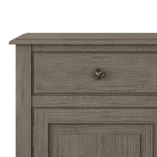 Simpli Home Connaught Solid Wood 40 in. Wide Traditional Entryway Storage  Cabinet in Distressed Grey AXCCON47-GR - The Home Depot