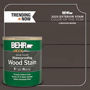 1 gal. #SC-104 Cordovan Brown Solid Color Waterproofing Exterior Wood Stain