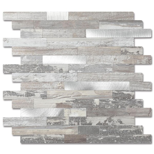 Yipscazo Marble Collection Light Rustic 12 In X 12 In Pvc Peel And Stick Tile 5 Sq Ft5 7326