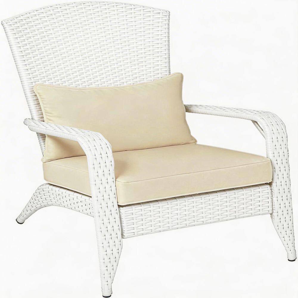 Outdoor White Steel Adirondack Chair for Patio or Garden price history on PriceWatchPro