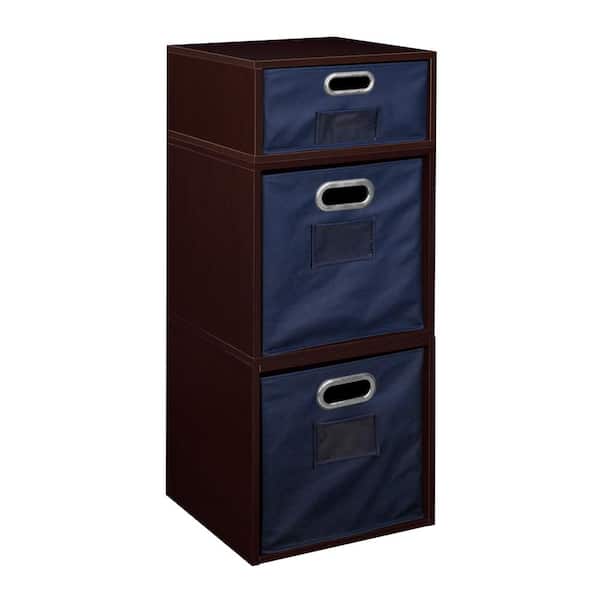 null 32.5 in. H x 13 in. W x 13 in. D Wood 3- Cube Organizer