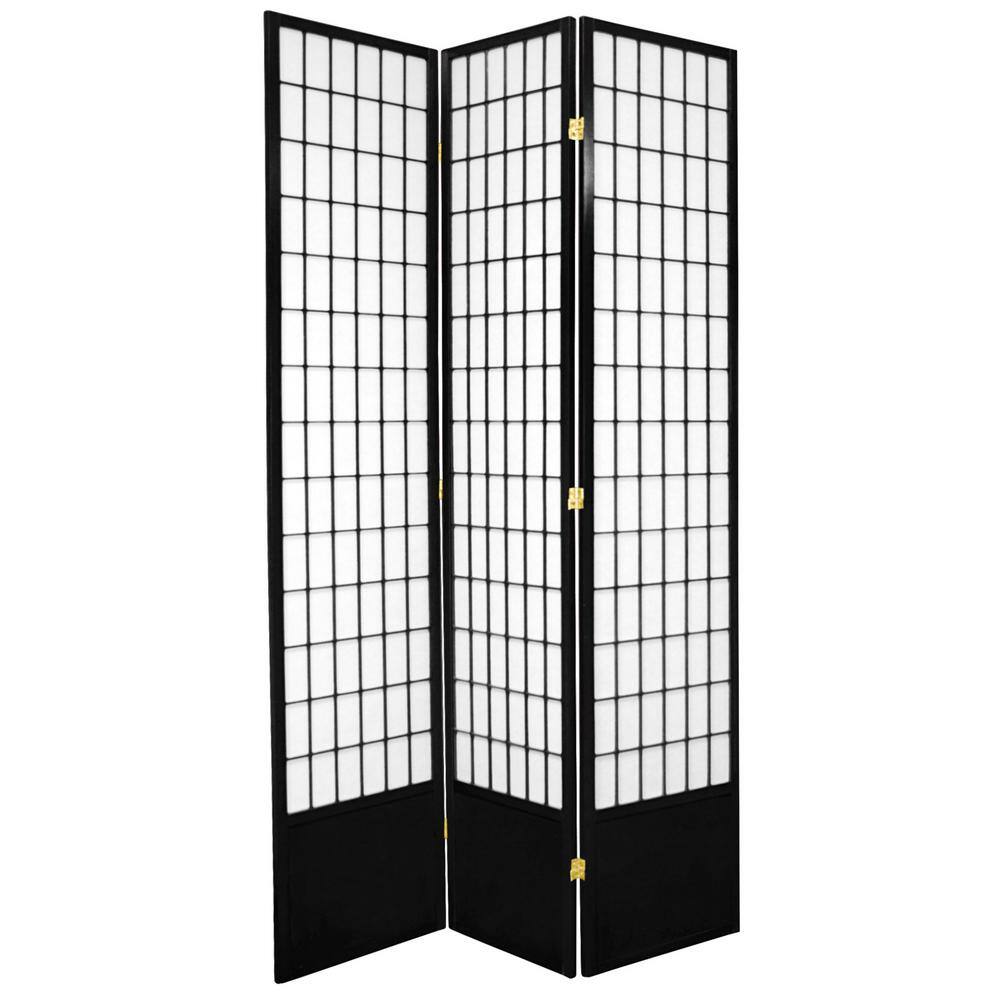 Reviews for Oriental Furniture 7 ft. Black 3Panel Room Divider Pg 1