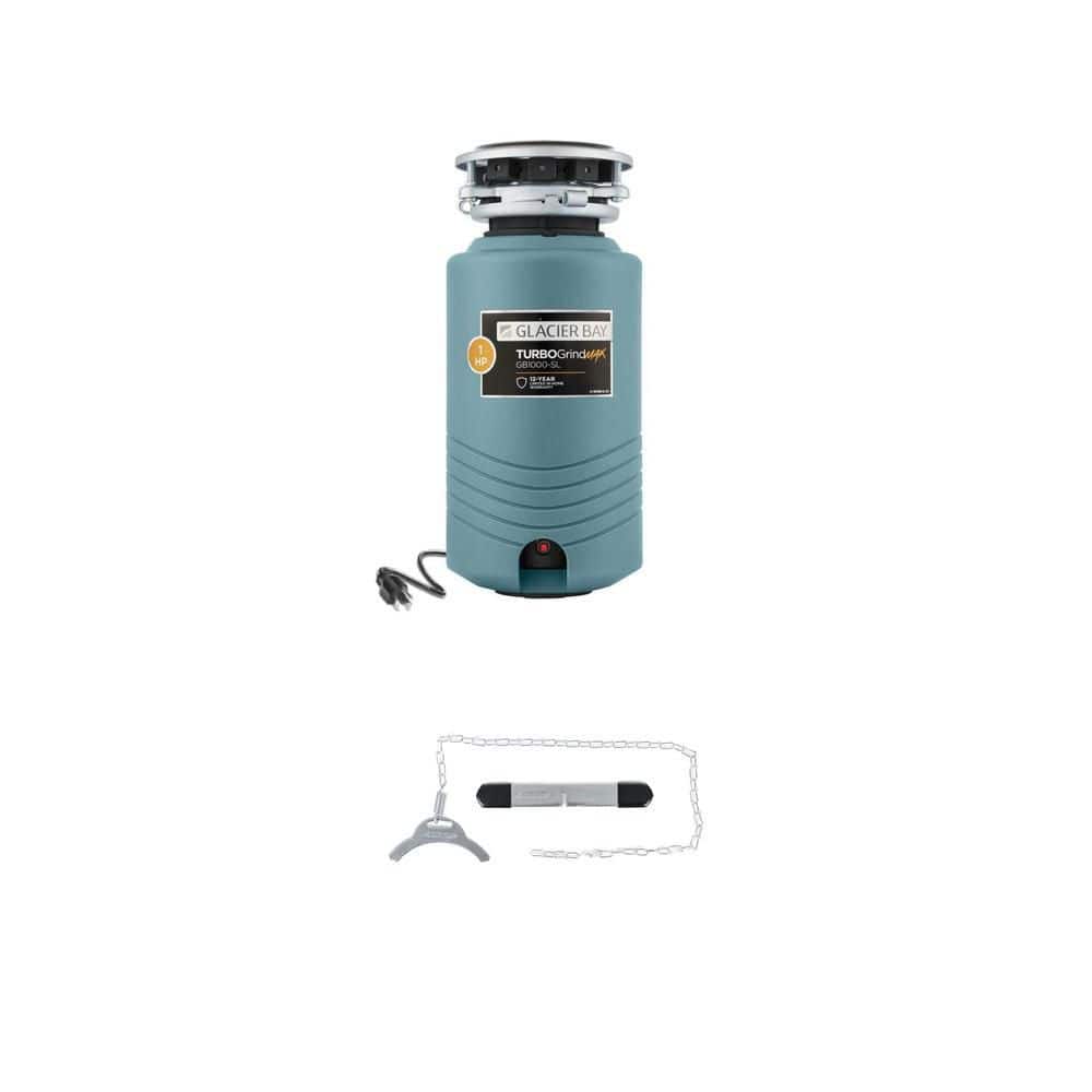 TurboGrind Max 1 hp Garbage Disposal with Power Cord and Husky