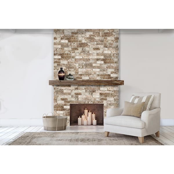 White Washed Brick 6 in. x 24 in. Textured Porcelain Floor and Wall Tile (14 sq. ft./Case) White Washed Brick 6 in. x 24 in. Textured Porcelain Floor and Wall Tile (14 sq. ft./Case)