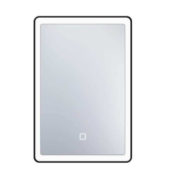 24 in. W x 30 in. H Rectangular Metal 3 Colors LED Light Anti-Fog Recessed/Surface Medicine Cabinet with Mirror