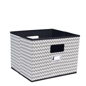 10 in. H x 13 in. W x 11.57 in. D Assorted Colors Canvas Cube Storage Bin
