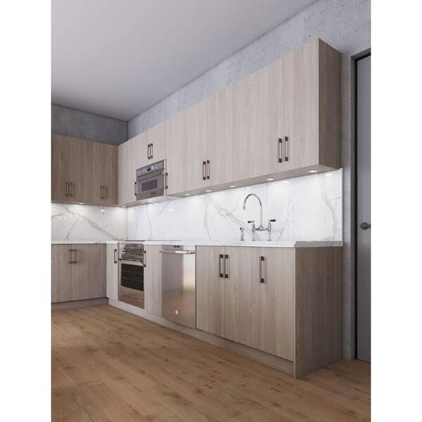 Cambridge Quick Assemble Modern Style, Grey Nordic 15 in. Vanity Base Kitchen Cabinet, 3 Drawer (15 in. W x 21 in. D x 34.50 in H)