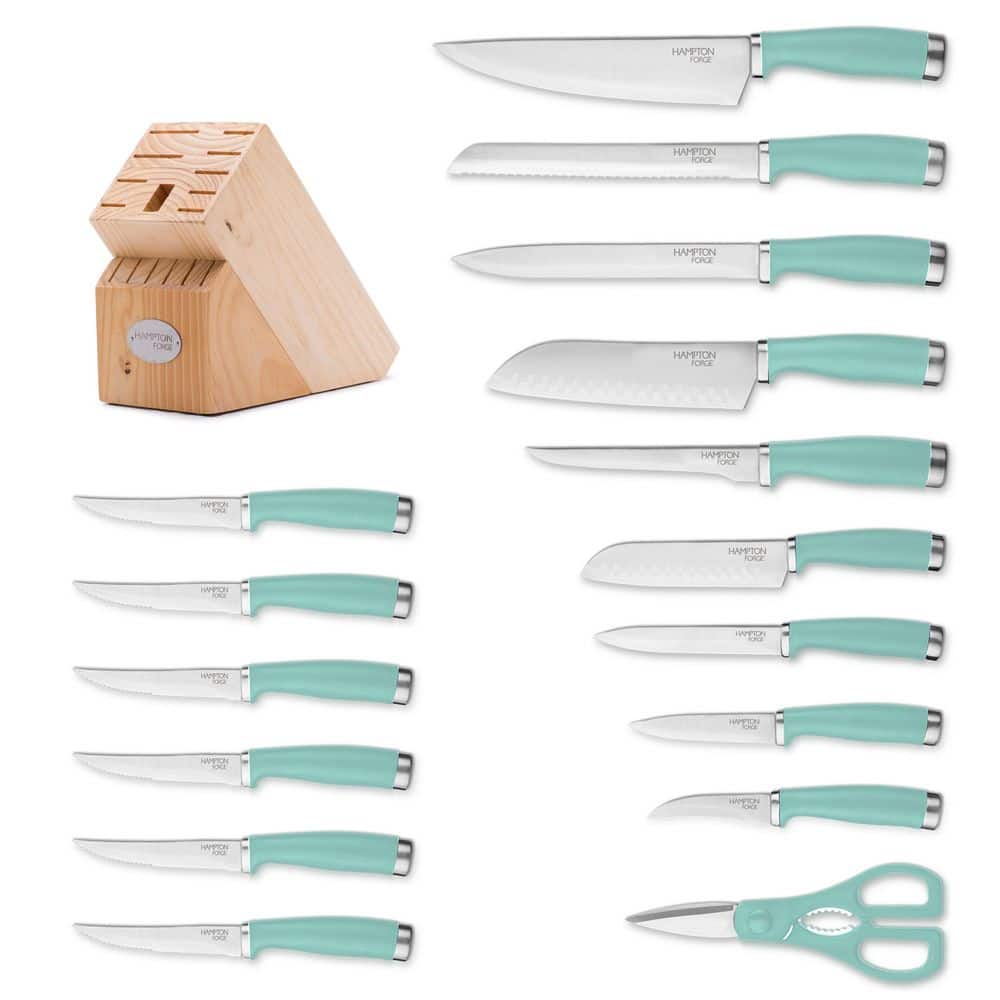 Hampton Forge Hampton Forge Epicure Pistachio - 17 Piece Knife Block Set