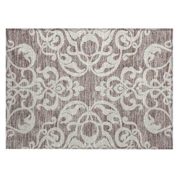 Addison Rugs Chantille Machine Washable Indoor/Outdoor Abstract ACN973 Taupe 1 ft. 8 in. x 2 ft. 6 in. Area Rug