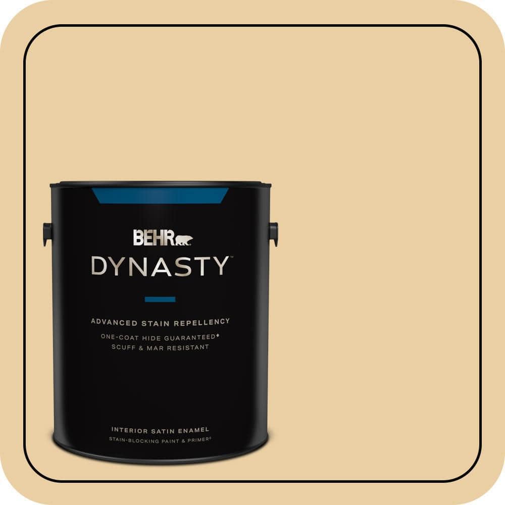 1 gal. #M300-3 Harmonious Gold Satin Enamel Interior Stain-Blocking Paint & Primer price history on PriceWatchPro