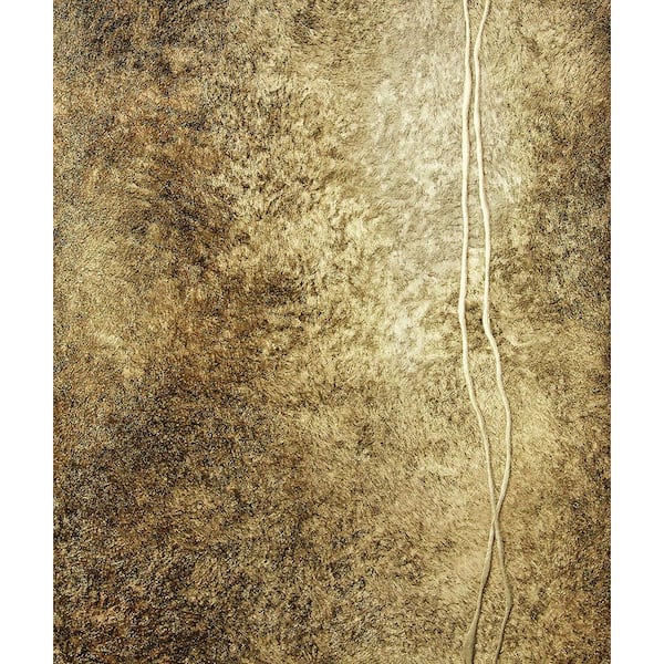 Brewster Matera Brown Fur Line Brown Wallpaper Sample
