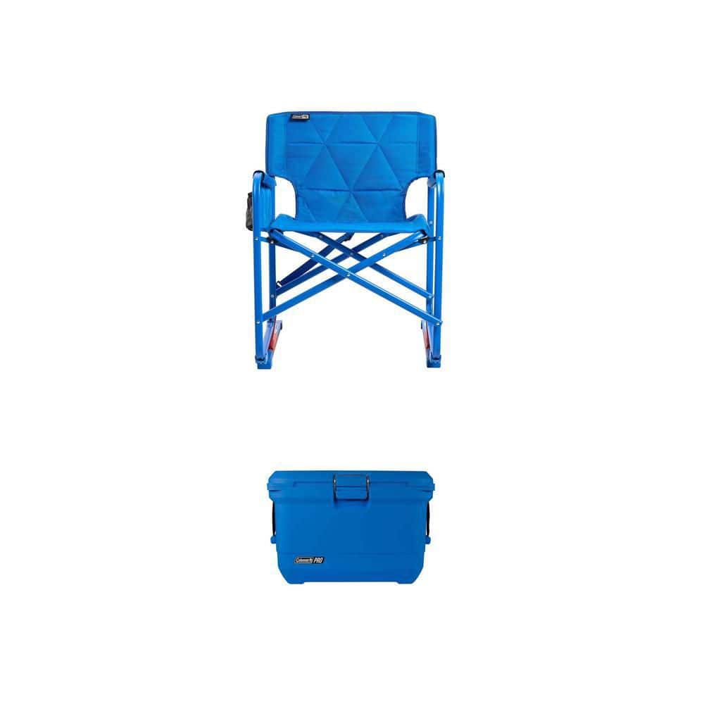 Coleman Pro 45 qt. Premium Hard Cooler in Neptune and Pro Rocker