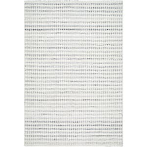 Mardin White/Blue Striped 9 ft. x 12 ft. Indoor Area Rug