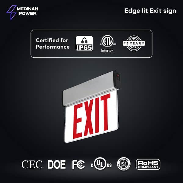 LIT-PaTH LED Emergency Exit Lighting Fixtures With 2 Sierra Leone