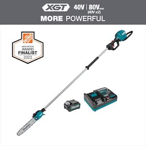 XGT 10 in. 40V max Brushless Electric Cordless Pole Saw Kit, 8 ft. Length (4.0Ah)