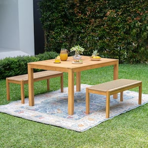Paxton 3-piece Teak Wood Outdoor Dining Set