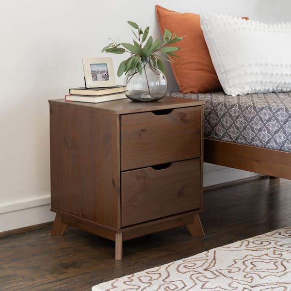6-Drawer Tropical Pattern Dresser - Wooden Nightstand With Solid Wood Legs & Anti-Tip Device For Girls Bedroom