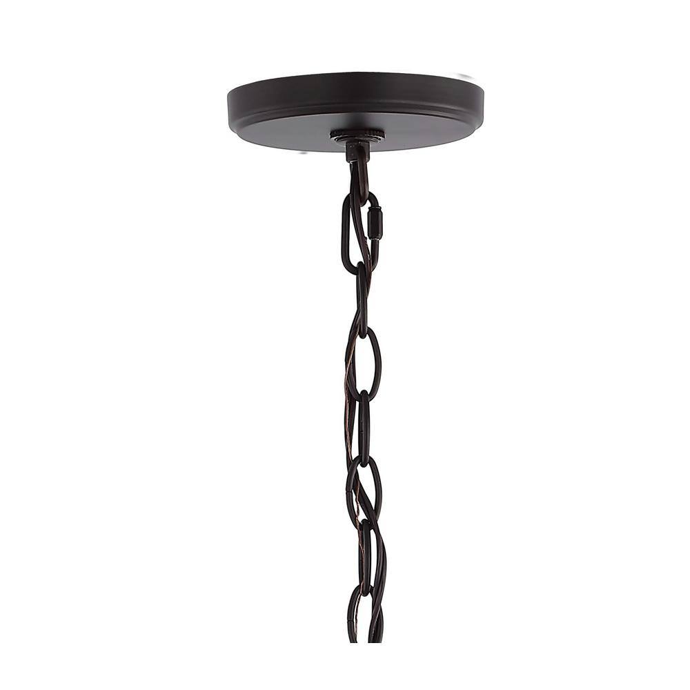 Camden 13" 4-Light LED Oil-Rubbed Bronze Farmhouse Pendant Lantern