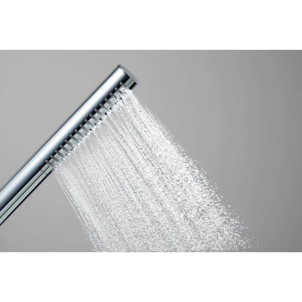 Chrome Freestanding Tub Filler with Handshower