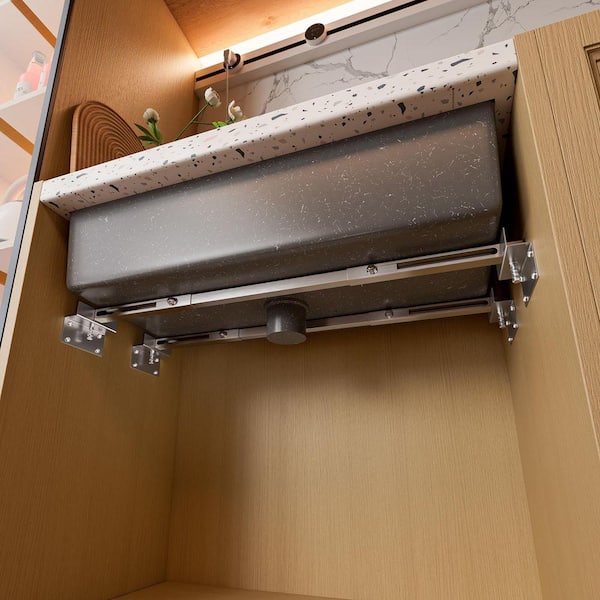 39.4 in. L Adjustable Stainless Steel Installation Kit, Undermount Sink Supports Brackets for Undermount Kitchen Sink