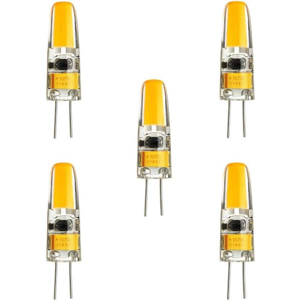 Sunlite 25-Watt Equivalent G4 Energy Saving and Dimmable Bi-Pin LED Light Bulb in Warm White 3000K (5-Pack)