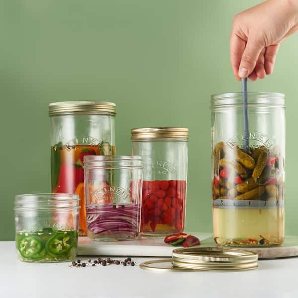 Transparent Glass Sealed Storage Jars, Pickle Jars, Pickle Jars