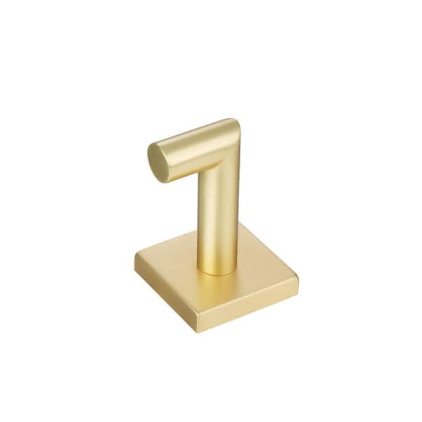 Rapture J-Hook/Robe Hook 1.86 in. Satin Brass