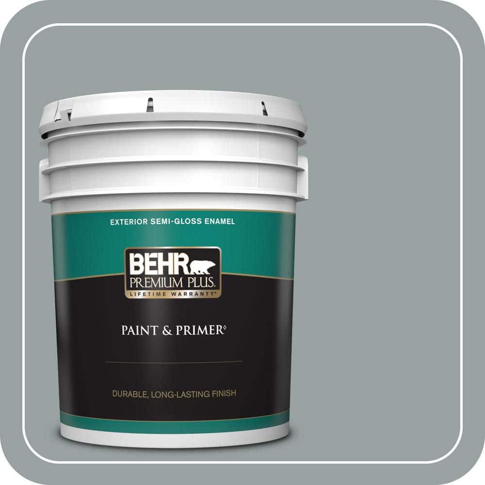 5 gal. Home Decorators Collection #HDC-SM16-02 River Rock Grey Semi-Gloss Enamel Exterior Paint & Primer price history on PriceWatchPro