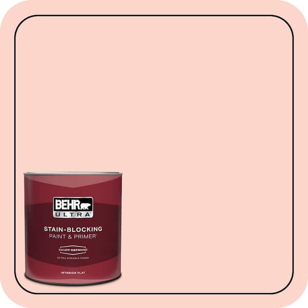 BEHR ULTRA 1 qt. #180A-2 Romantic Morn Extra Durable Flat Interior Paint & Primer