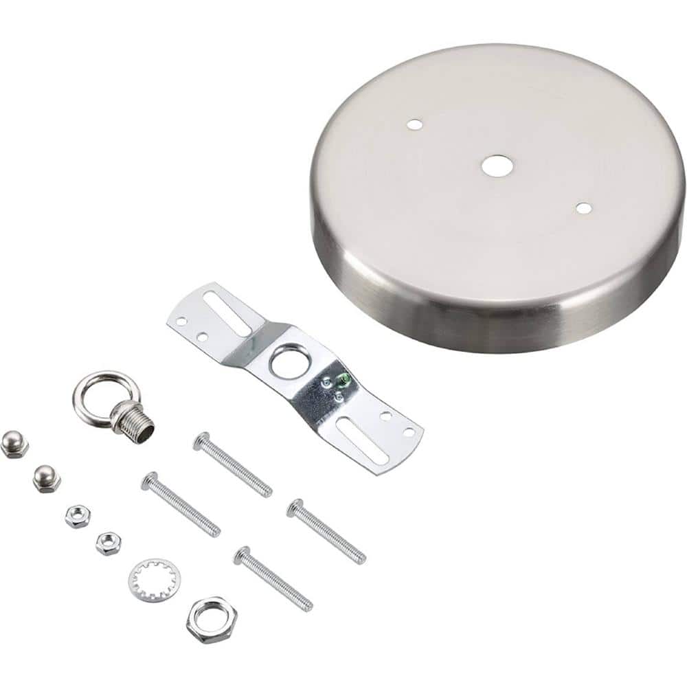 5-1/8 in. Dia with loop and 7/16 in. Center Hole, Brushed Nickel Finish, Ch