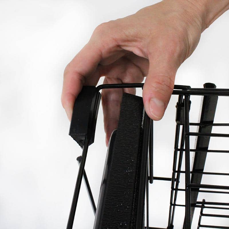 Medium Black Wire Dog Crate with Sliding Doors