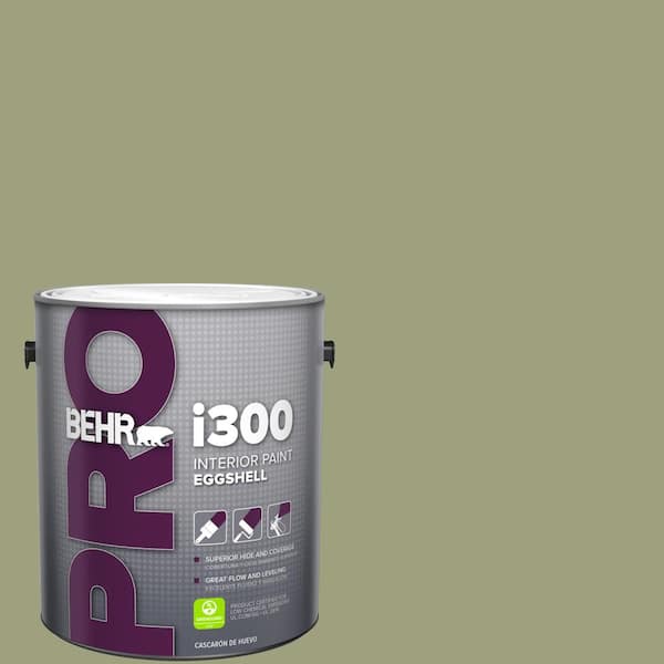 BEHR PRO 1 gal. #BIC-57 French Parsley Eggshell Interior Paint