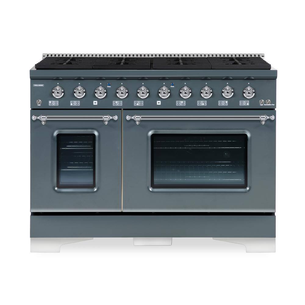 Hallman CLASSICO 48in 6.7 CF 8Burners Double Oven Dual Fuel Range Gas