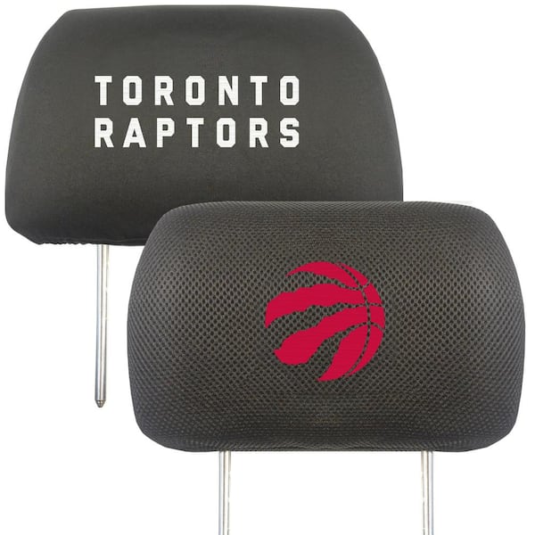 FANMATS NBA - Toronto Raptors Embroidered Head Rest Covers (2-Pack)