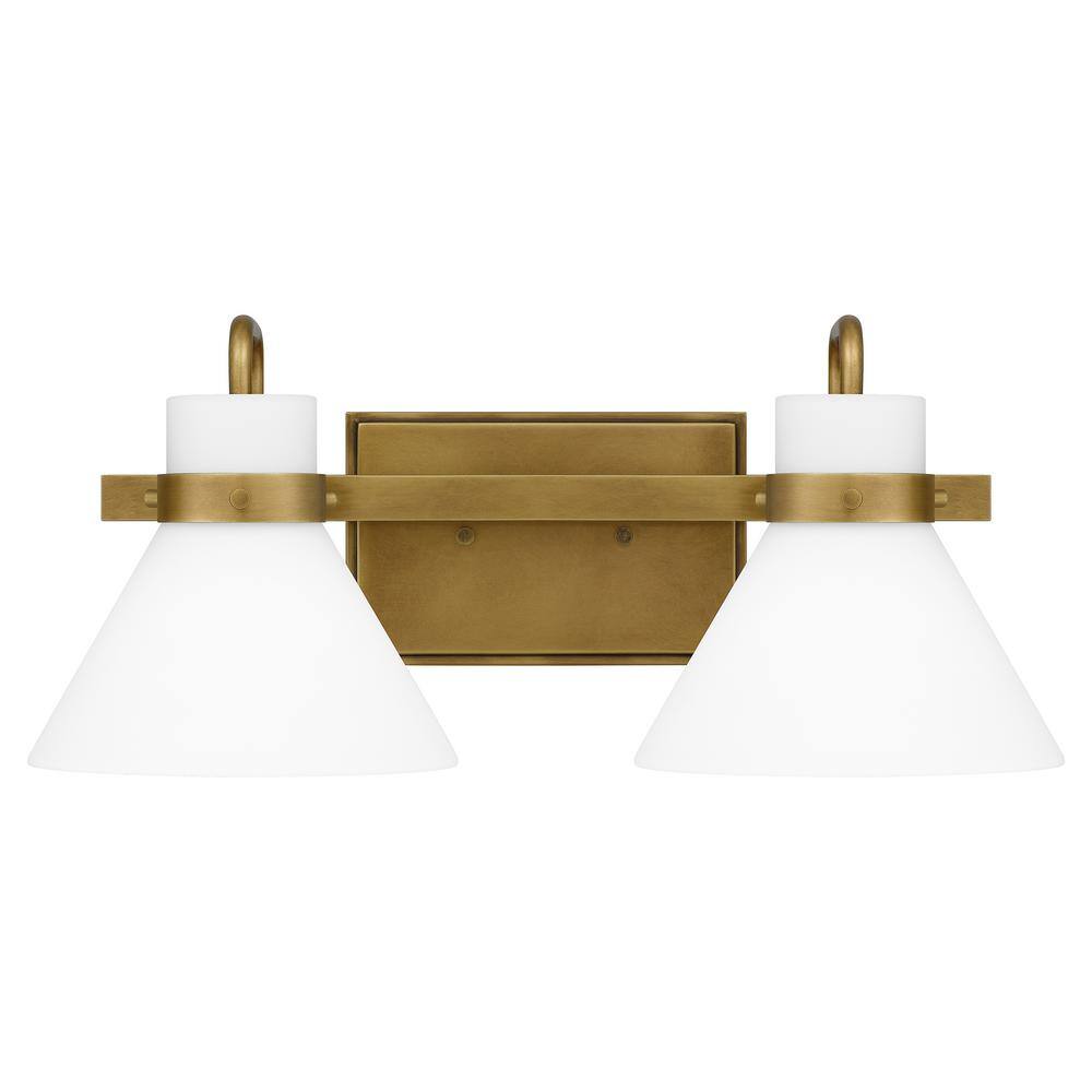 Regency 17 in. 2-Light Weathered Brass Vanity Light price history on PriceWatchPro