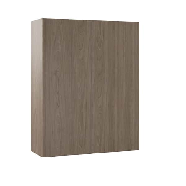 Designer Series Edgeley Assembled 33x42x12 in. Wall Kitchen Cabinet in Driftwood