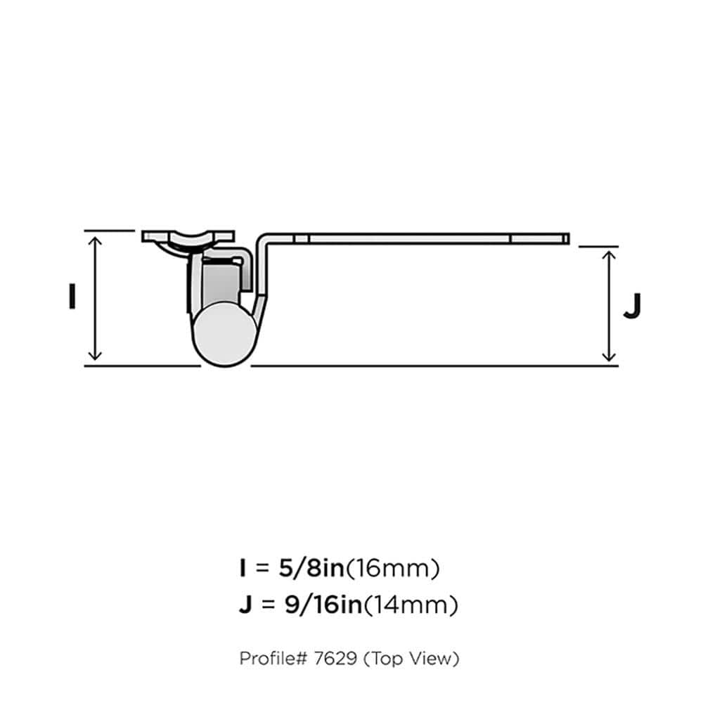 Matte Black Variable Overlay Self-Closing Cabinet Hinges