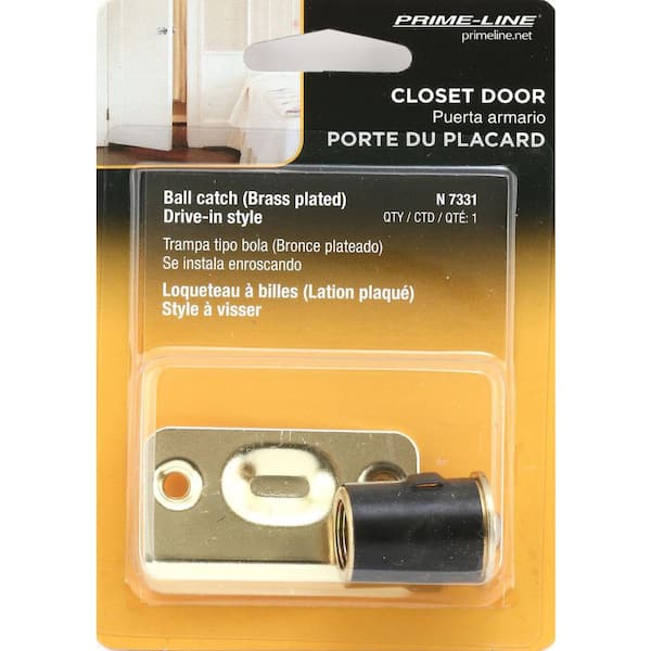 Prime-Line Drive-In Ball Catch with Strike, 3/4 in. x 1-3/16 in