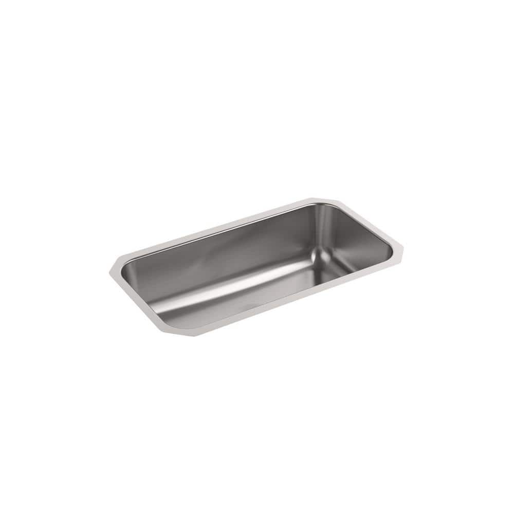 KOHLER Ballad 32 in. Undermount Single Bowl 18 Gauge Stainless Steel