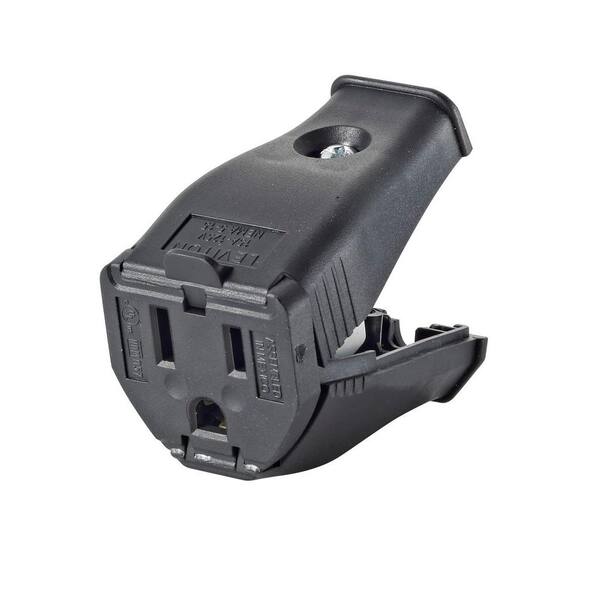 Leviton 15 Amp 125-Volt Polarized Plug – White, 2-Pole 2-Wire, NEMA 1-15, UL/CSA, R62-00101-0WH