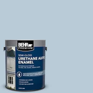 1 gal. #PPU14-15 Denim Light Urethane Alkyd Semi-Gloss Enamel Interior/Exterior Paint